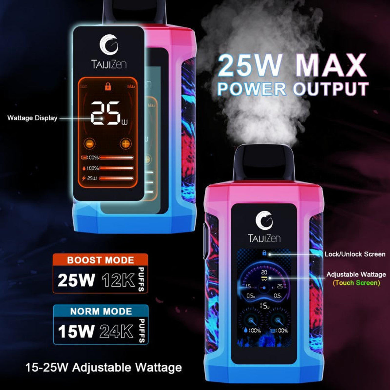 VAPORIZADOR DESECHABLE TAJIZEN JUDO 24K PUFF